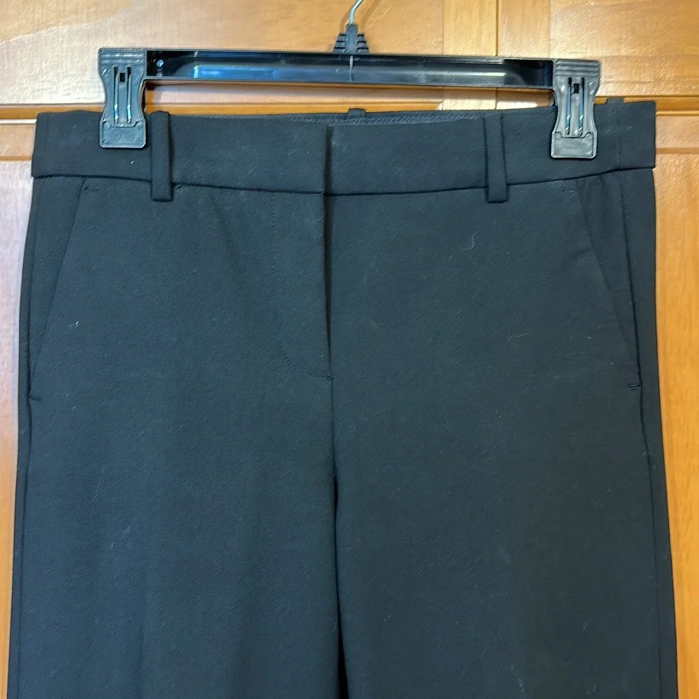 J Crew Black High Rise Crop Peyton Pant in Four Way Stretch EUC Size 4